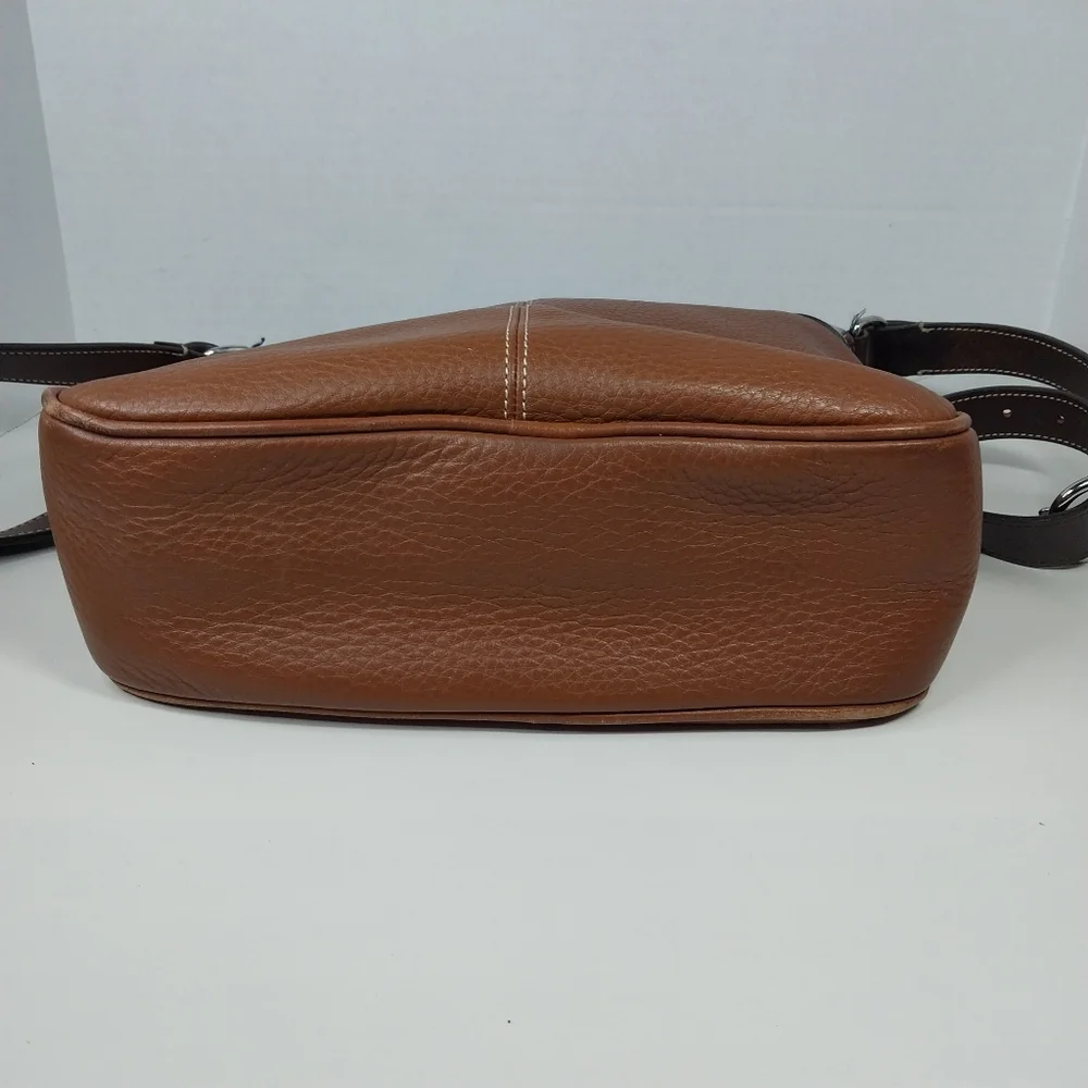 Dooney & Bourke All Weather Leather 2 Shoulder Brown Pebble Tote Bag - Picture 11 of 16